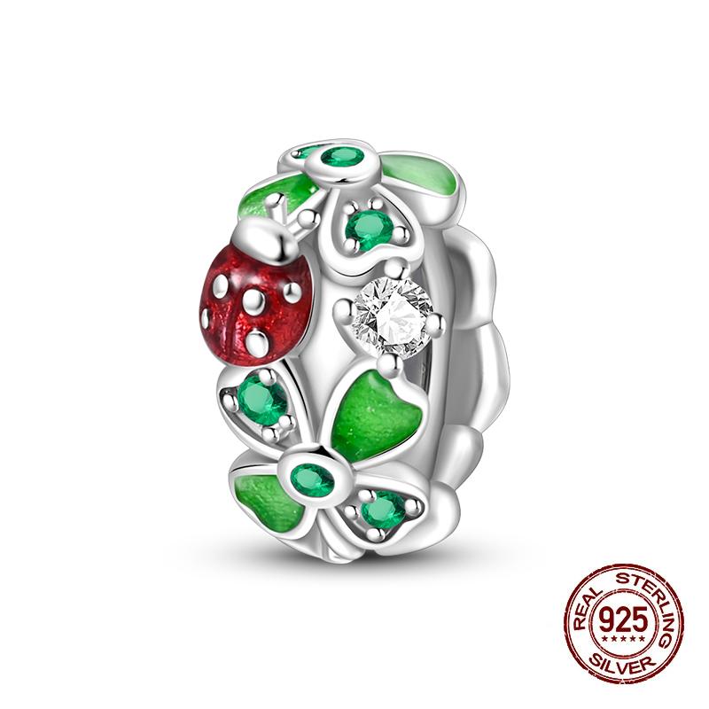 Charms Copper Fit Charms 3Mm Original Bracelet Four Leaf Clover Womens Tree Of Life Beads Diy Fine Jewelry Gift