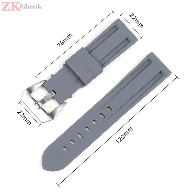 Gummi-Uhrenarmband 20mm 22mm 24mm 26mm für Panerai-Armband Silikonarmband Gummiarmband für Omega Ersatz Sport-Armband