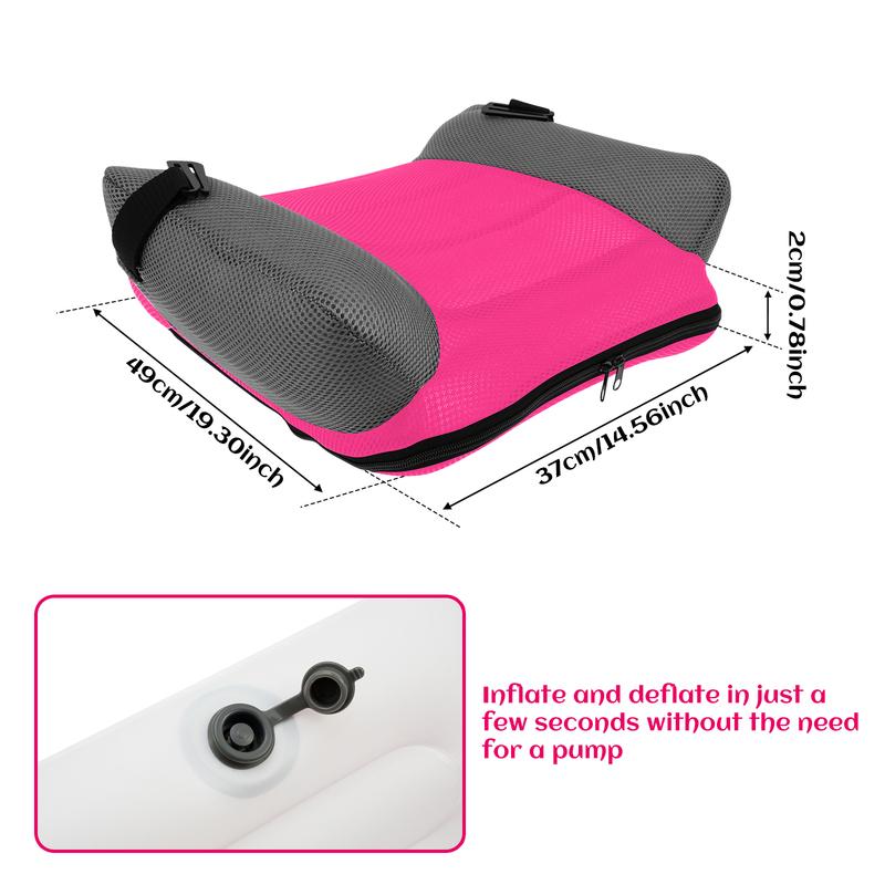 Car Inflatable Booster Seat PVC Universal Travel Portable Booster Cushion With Storage Bag For Kids Comfort and Safety Travel