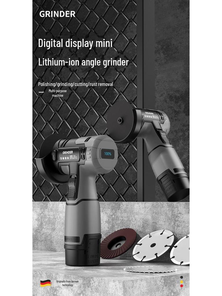 16.8V Mini Angle Grinder: Compact, Rechargeable, Multi-Function Lithium Battery Cutting Tool