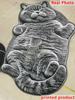 Cute Cartoon Lazy Cat Shaped Rug Soft Washable Floor Mat for Bedroom Bathroom Entrance Creative Home Decor Non Slip Carpet