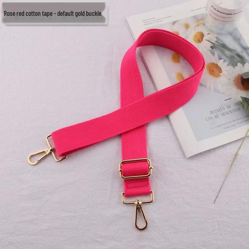 Crossbody Casual Solid Color Cotton Handbag with Adjustable Back Support Straps