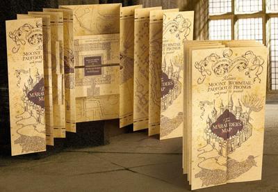 The Noble Collection Harry Potter Map Replica Officially Licensed Product Harry Potter Map Marauder's [Item] Marauder's [Item]