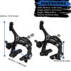 Corki Cycles Bicycle Brake Set, 2-Piece Front and Rear Brake Caliper Set - Black