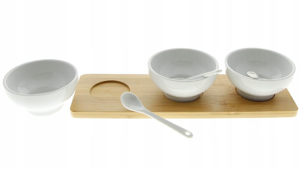 SAUCE BOATS, DIP CONTAINERS, 3-PIECE SET