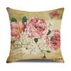 New Vintage Floral Pillow Linen Printed Sofa Home Office Decorative Cushion Cover