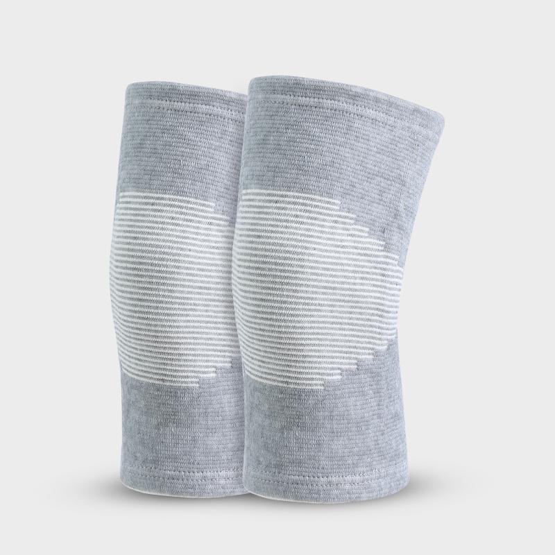 Breathable Windproof Soft High Elasticity Knee Brace Thermal Unisex Warm Knitted Knee Pads One Size серый