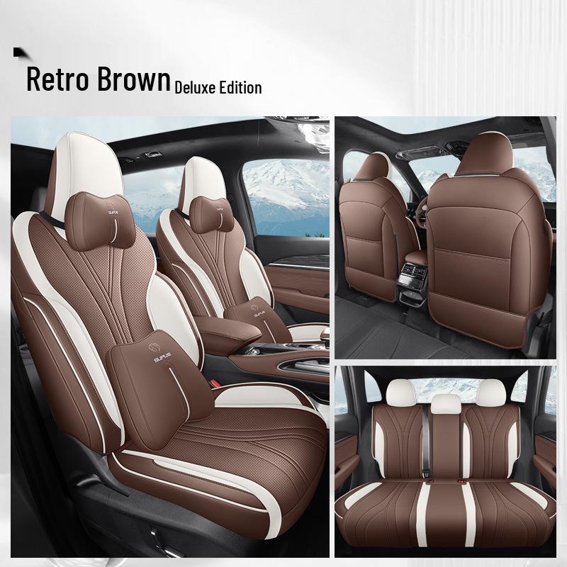 Husă de scaun auto din piele integrală pentru toate sezoanele pentru Xingyue L, model cu cinci locuri