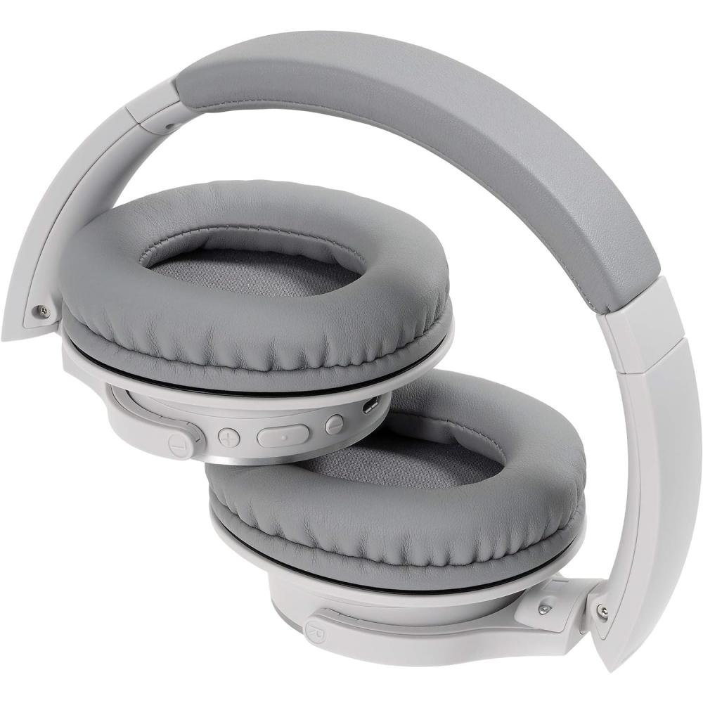 Audio Technica Ath Sr30bt Gy Wireless Headphones BlueTooth With Microphone Up To 70 Hours Playback Gray Ath Sr30bt Gy Gray