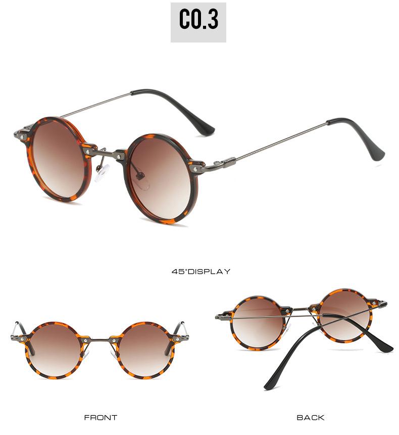 Óculos de Sol Redondos Steampunk Retrô Europeus e Americanos - Estilo Celebridade da Internet