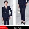 Women's Professional 2025 High-End Blazer Pant Suit Set for Workplace Interviews - Spring Collection