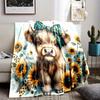 Ultra Soft Puppy Dog Sunflower Print Throw Blanket Leopard Safari Pet Decor Cozy Plush Throw for Nursery Living Room Home Gift