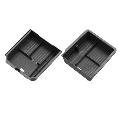EVworks Tesla Model Mittelkonsolenfach Armlehnen-Aufbewahrungsbox Set aus 2 Stück für Model Y und Model 3 für Deep Y/3 & (Wacholder) (Hochland) [Wichtige Konsolen]