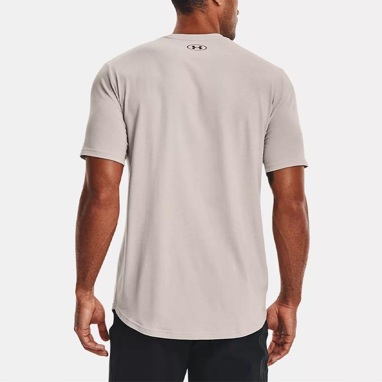 Under Armour Johnson Series Printed Crew Neck Short Sleeve T-Shirt Men Tops Agate-White 1367118-112