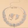 Bridal Suit Wedding Dress Wedding Jewelry Necklace Earrings Geometric Suit Wedding Fashion Chain