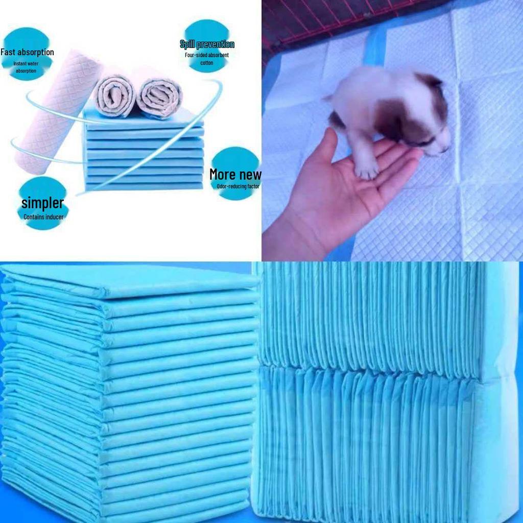 100-Piece Thickened Absorbent Pet Diaper Pads for Cats and Dogs