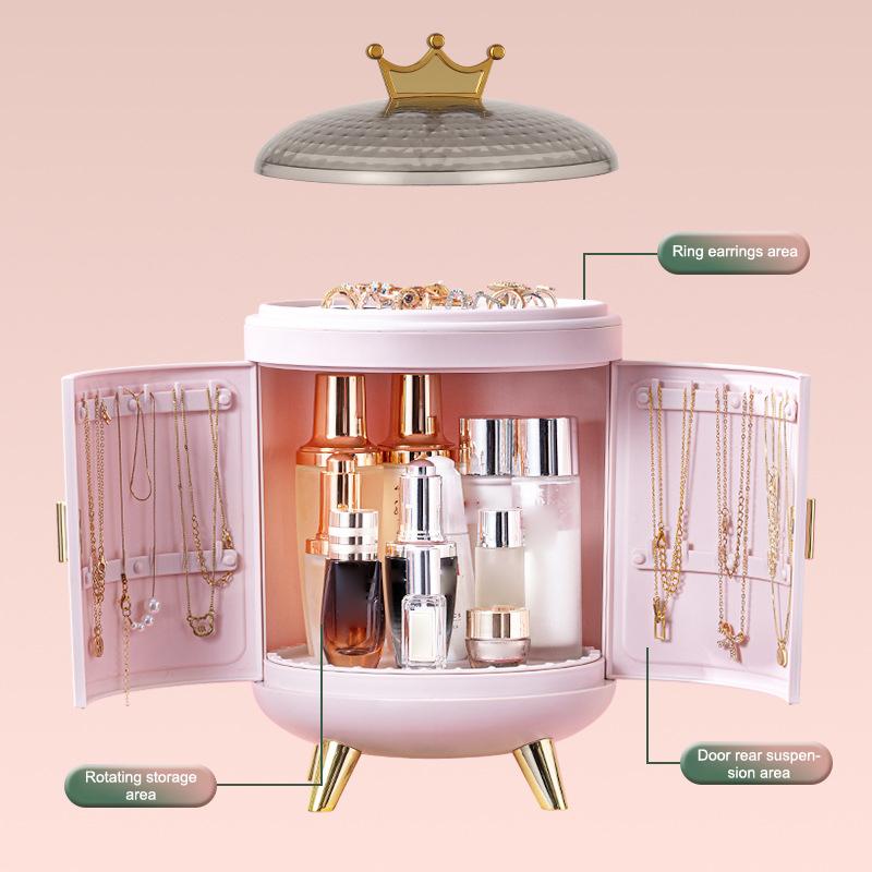 Schreibtisch-Aufbewahrungsbox Kosmetik-Aufbewahrungsbox Halskettenbox Lippenstift-Displaybox Schmuck Schreibtischdekoration Multifunktionale Accessoires
