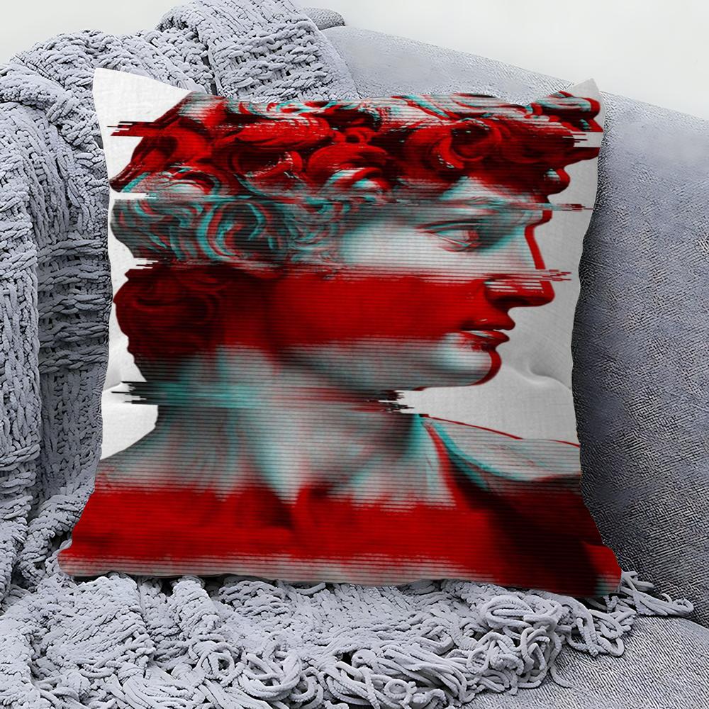 Sculpture David Popolo Art Cushion Cover Decorative Pillow Sofa Home Decor Case Pillow Cases