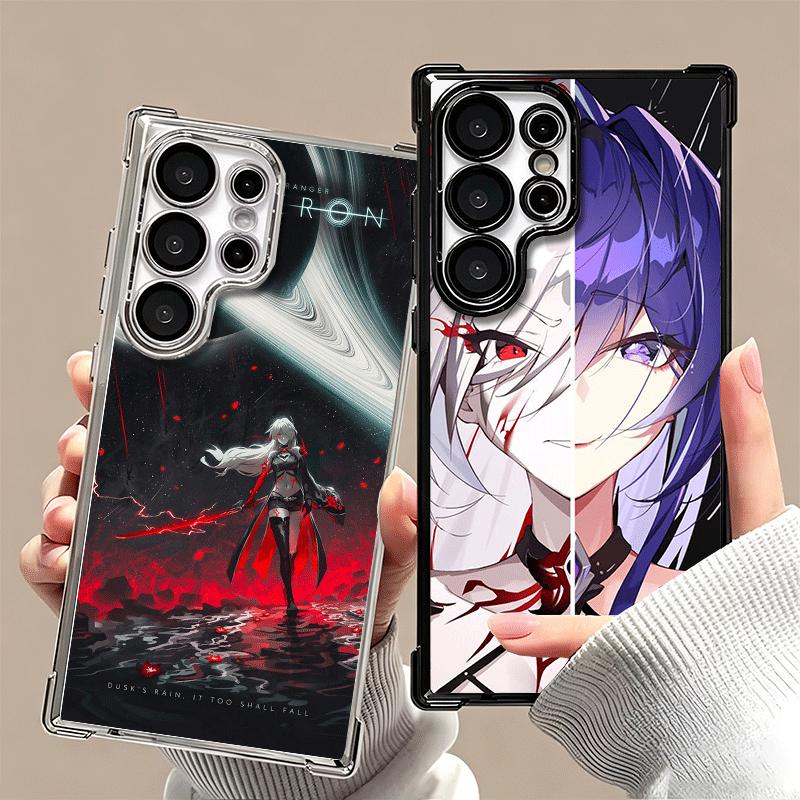 Honkai Star Rail Acheron Plating Phone Case For Samsung Galaxy S24 S25 FE S26 Edge S23 Ultra S22 S21 Plus S20 Anti-Fall Airabag