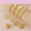 Style Geometric Stainless Steel Sun Pendant Bracelet For Women