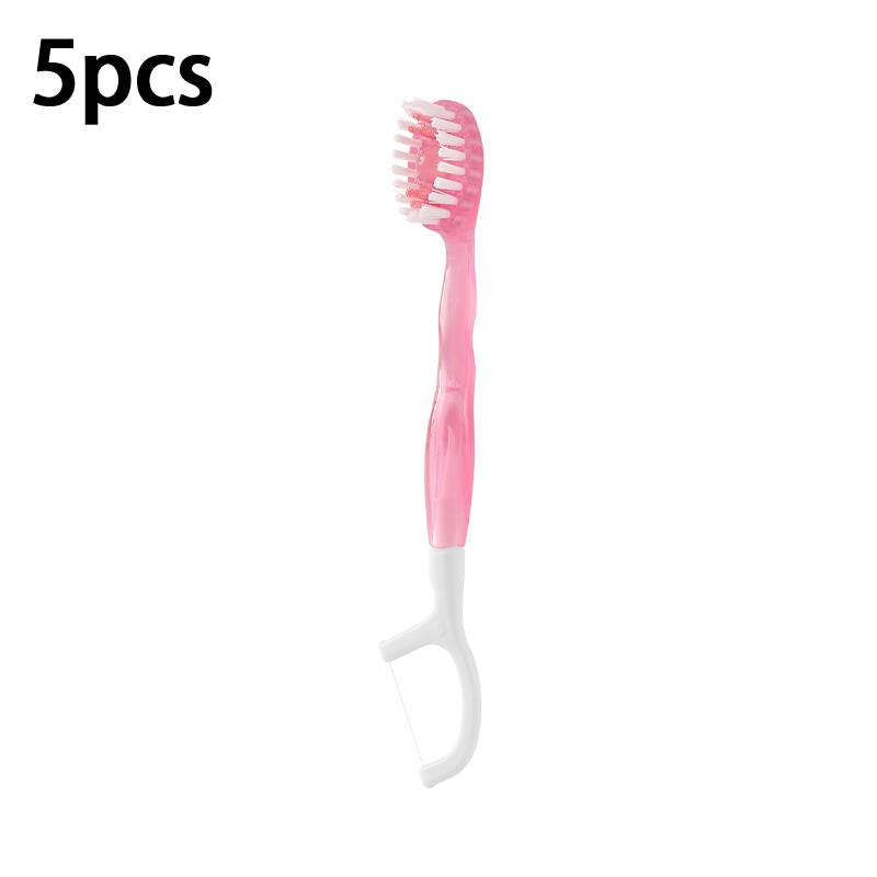 Disposable Soft Bristle Dental Toothpicks 5 in  Floss Picks Portable Oral Care Kit for Travel Pocket Office and Outdoor Use