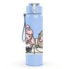 1PC Chubby Cat Girl Cartoon 750ml Color Plastic Sports Water Bottle Leakproof Flip Straw Lid Suitable for Sports Office Home Use
