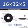 Thickened Black Flat Washer: Enhanced Round Metal Spacer for Home Use