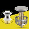 Corrosion Resistant Bathroom Sink Stoppers Press Type Drain Filter Quiet Drainages System Universal for Household