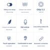 Nová bezdrátová náhlavní souprava Bluetooth Tws Digital Display Slide Cover Smart Touch Digital Display Music Wireless Headset