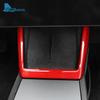 Real Hard Carbon Fiber Wireless Charging Frame Protect Trim Cover For Tesla Model 3 Highland 2024 Car Interior Accessories