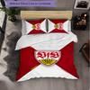 Biancheria da letto a tema VfB Stuttgart Set 3 Pezzi Copripiumino Biancheria da letto Decorativa per Camera Adolescenti Decorazione Casa