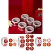 500pcs Cny Happy New Year Stickers Tape Featuring Exquisite Foil Stamping Patterns For Gift Packaging