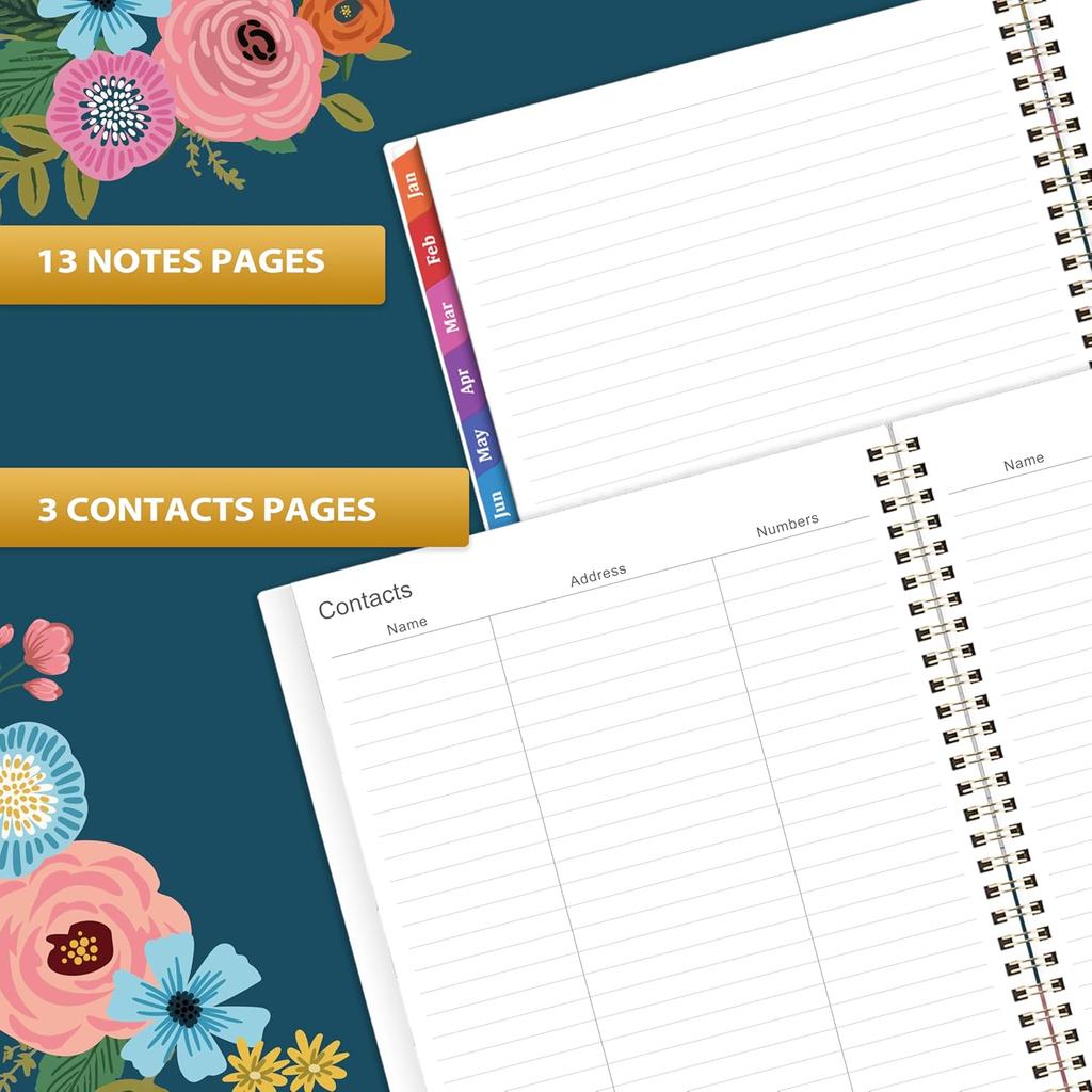 2026 Planner - 2026 Planner Weekly and Monthly, Jan. 2026 - Dec. 2026, Calendar Planners 2026, 9" x 11", Premium Paper, Twin-wire Binding