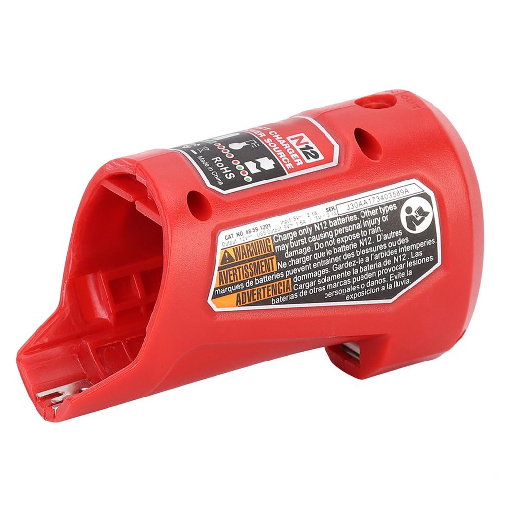 Portable USB Battery Charger and Power Source Fit for Milwaukee 48-59-1201 M12