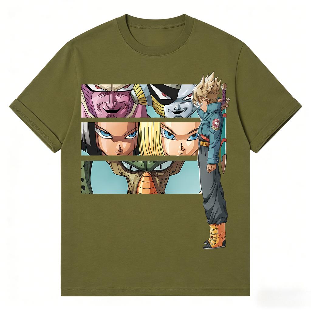 Dragon Ball 2026 New Hot Trunks Android 17 Cell Print T Shirt Unisex Oversized Anime Streetwear Gym Fitness Casual Trendy Tee