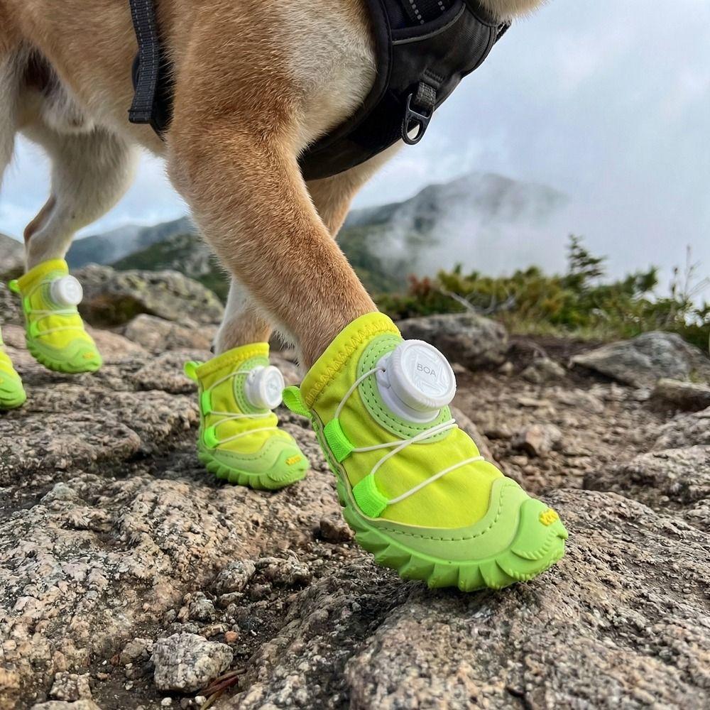4PCS Breathable Pet Mesh Boots Adjustable Pet Paw Protector Fashion Dog Foot Covers  Dog Walking
