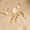 Gold Tone Earrings/Necklace Necklace Stainless Steel Fashion Jewelry for Women Trendy Accessory For Sensitive Skin