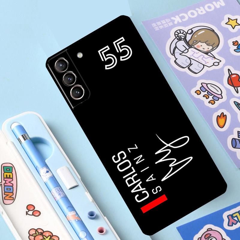 Carlos Sainz F1 Cover For Samsung Galaxy S23 S21 FE S20 FE S22 Plus Note 20 Ultra Note 10 S8 S9 S10 Plus Case