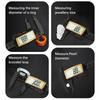 Carbon Fiber Vernier Calipers 0-150mm Full Screen Electronic Digital Display High Precision Electronic Calipers Measure Tool