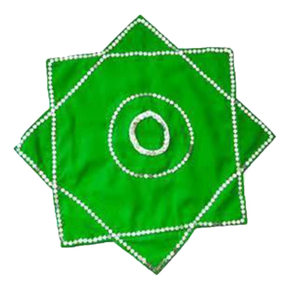 30*40cm Chinese Yangko Handkerchief Cambric Dance Props National Dancer Costume Accessory зелёный