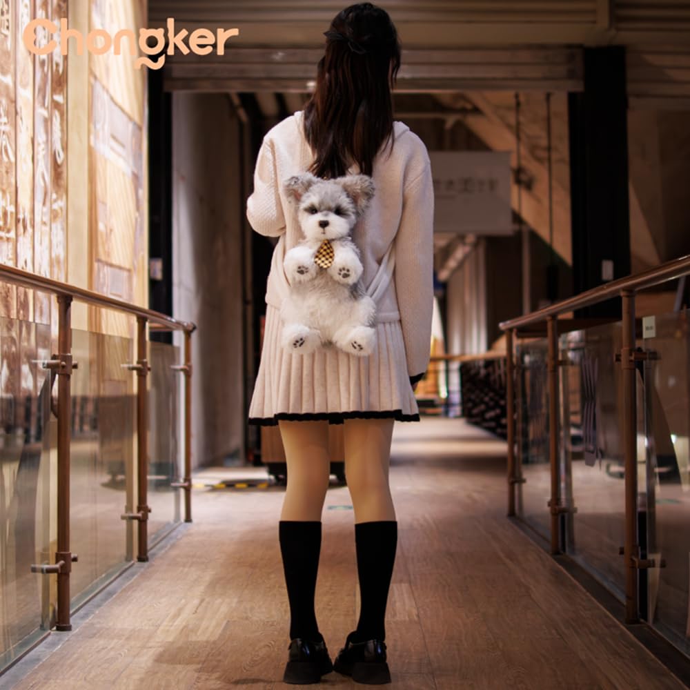 Chongker Plüschrucksack Hund Kinderrucksack Tagesrucksack Ausflugsrucksack