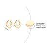 Fashion Square Geometric Hoop Earrings for Women, Chic Metal Stainless Steel Lady Earrings Bijoux Femme New Jewelry