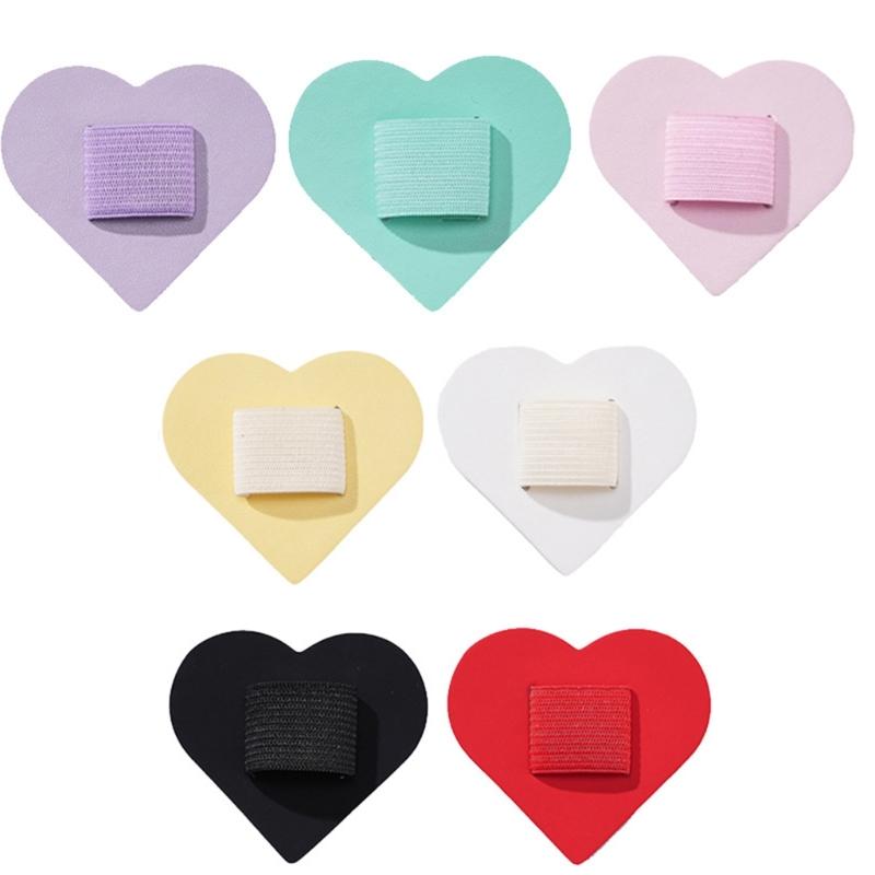 

7pcs Self Adhesive Pen Holder Love Heart Shaped Pencils Clip Tablet Accessories Convenient and Practical Pens Clip 1
