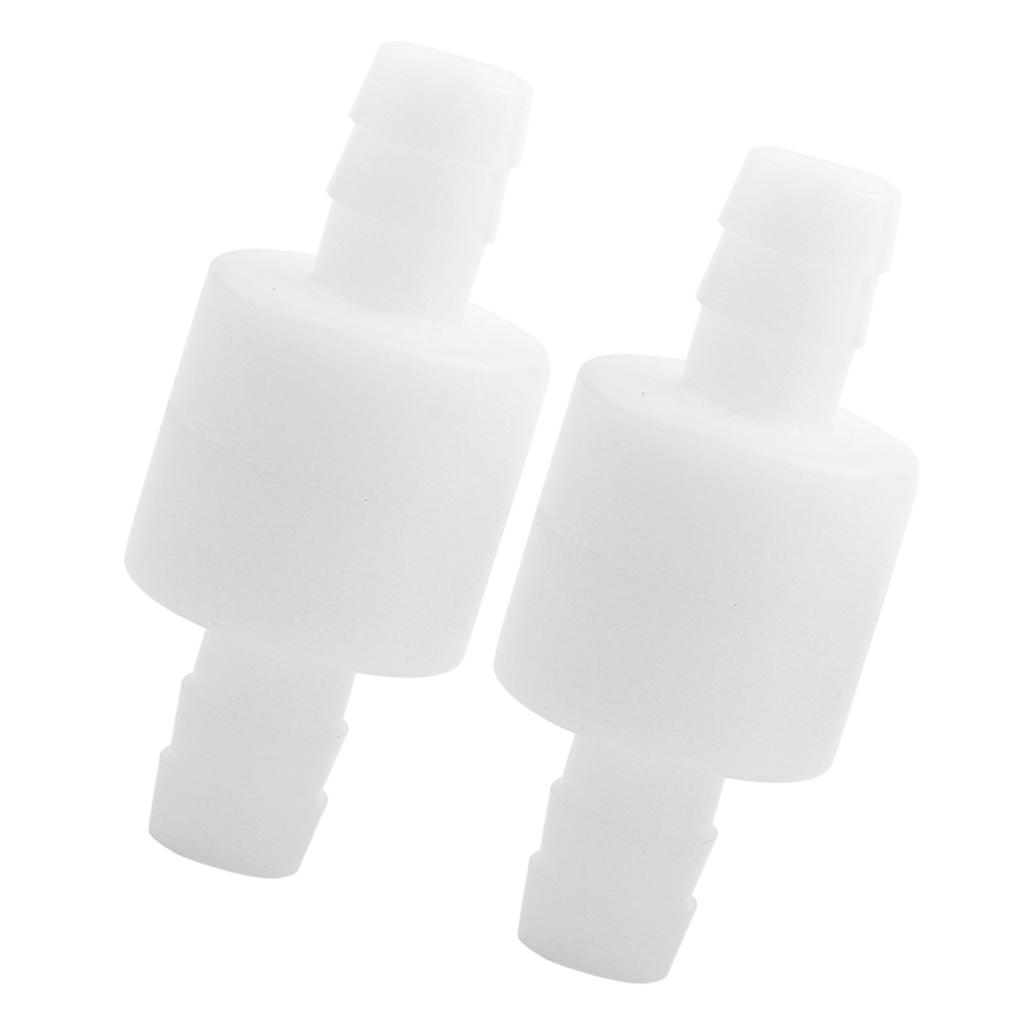 2PCS 10mm Plastic Check Valve Non Return One Way Valve for Gas Liquid