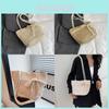 Fashionable Large Capacity Woven Tote Bag For Women Stylish Summer Daily Use