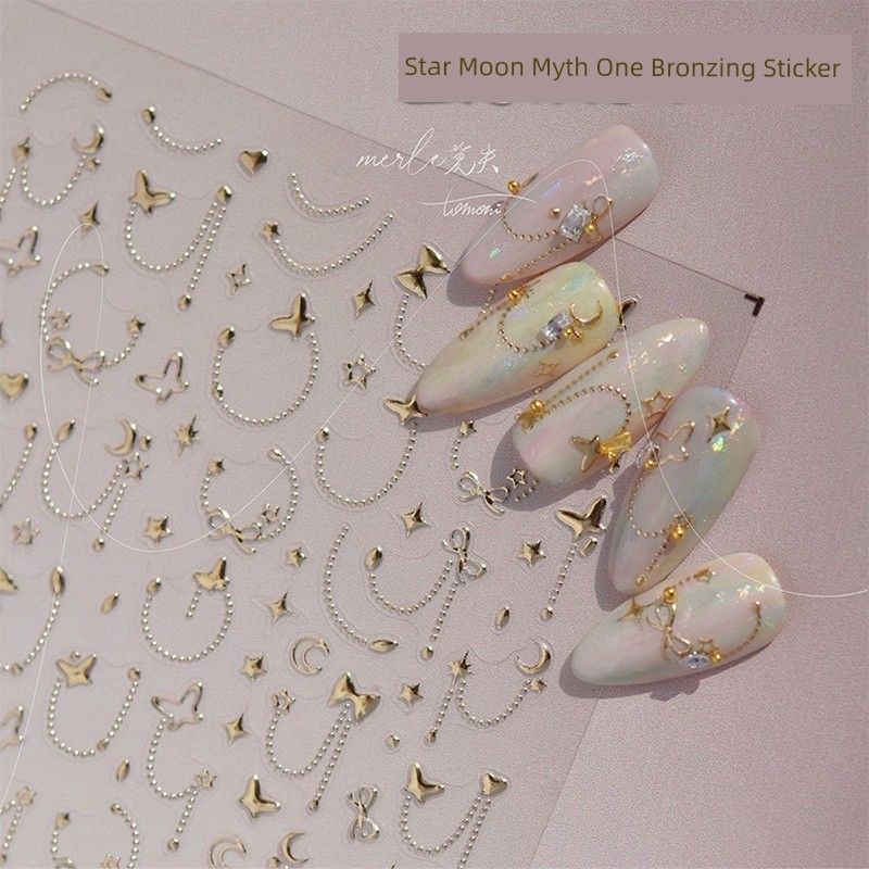 

Весенние наклейки для ногтей с маленькими цветами Свежие весенние полевые цветы Тюльпан Роза Жасмин Рельефная наклейка для ногтей Цветочные украшения [Bronzing Star Moon Myth] Sticker