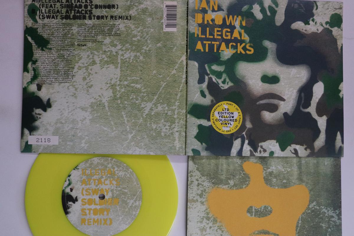 7inch Record IAN BROWN Illegal Attacks Illegal Attacks POLYDOR POLYDOR 2007 UK Rock Used
