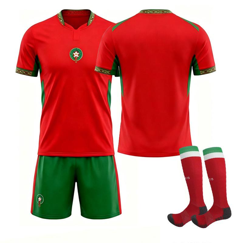 2627 USA, Kanada und Mexiko Weltmeisterschaft Marokko Heim Nr.. 2 Ashraf Trikot 10 Diaz Fußballtrikot Set