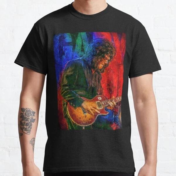 Gary Moore Tribute portrait art Best Design Gift Idea Classic T-Shirt S-3XL L
