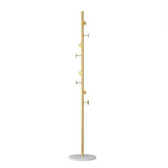 Marble Floor Standing Coat Rack - Modern Bedroom Hanger